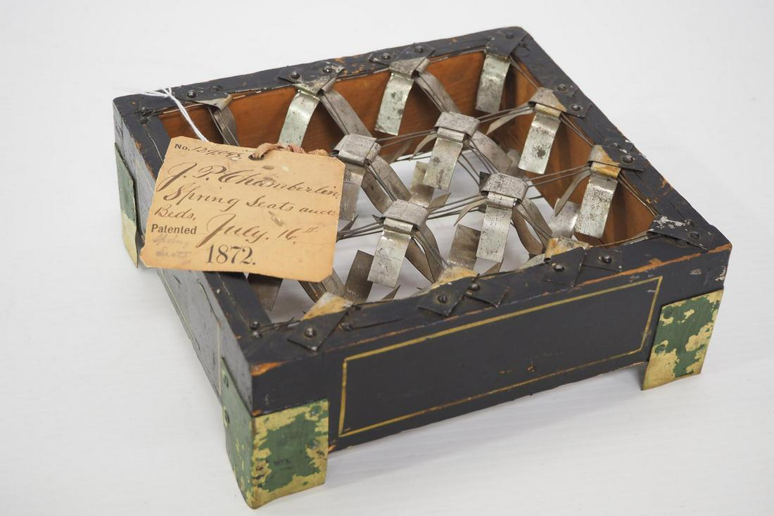Patent model J.P. Chamberlin Spring Seats (1 of 3)