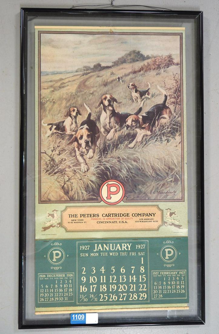 1927 Peters Cartridge calendar (1 of 4)
