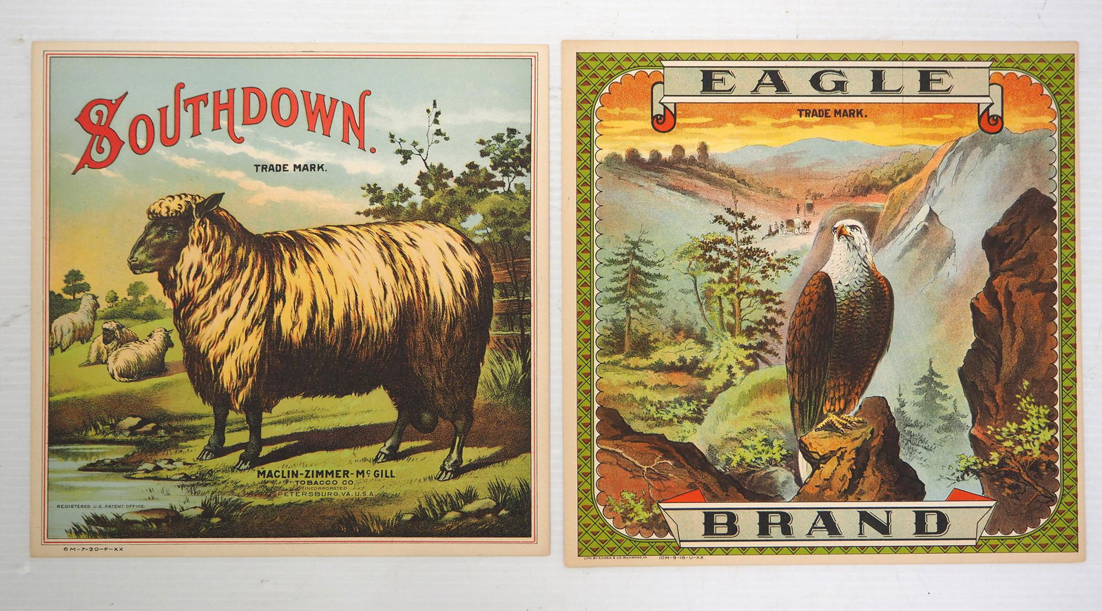(2) Early Southdown and Eagle Tobacco lithos (1 of 5)
