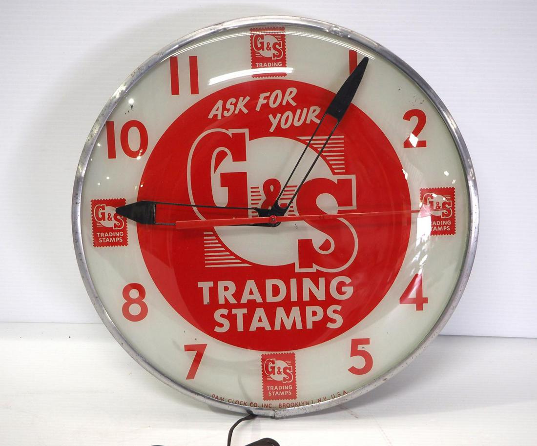 G&S Trading Stamps lighted clock (1 of 4)