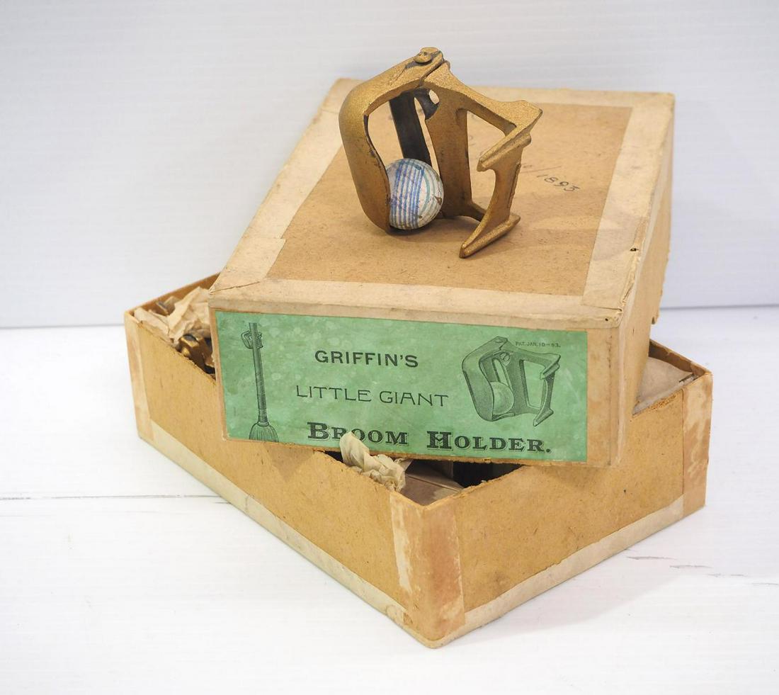 Griffins Little Giant Broom Holders, NOS (1 of 2)