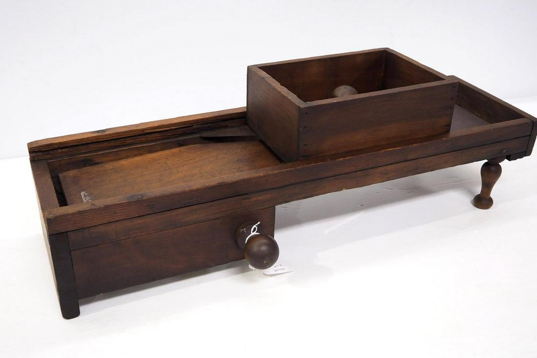 Wooden table top slaw cutter (1 of 4)