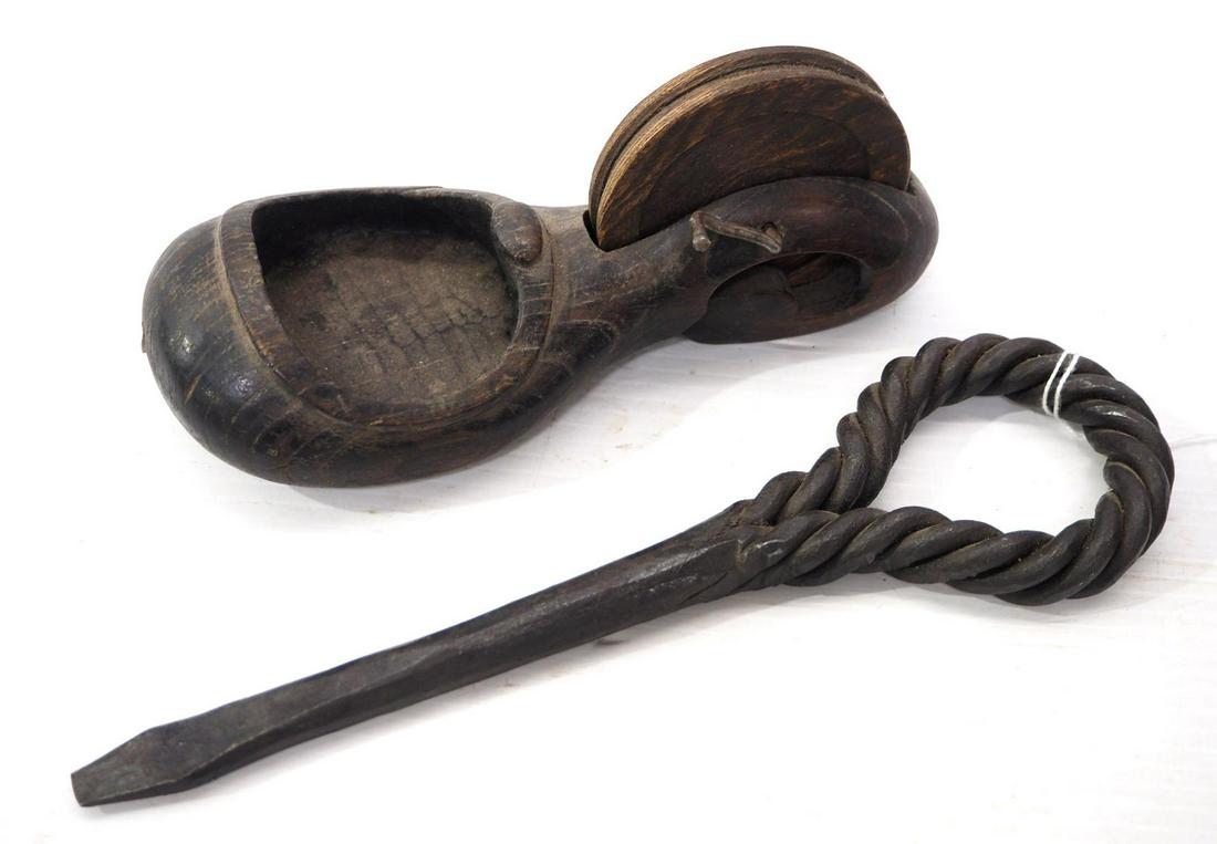 Early, primitive chalk line & screwdriver (1 of 5)