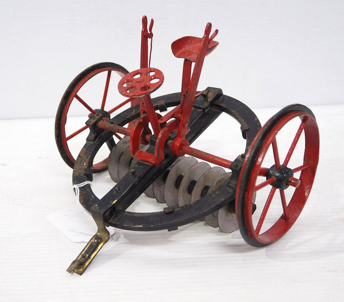 Salesman sample horse-drawn disk (1 of 2)