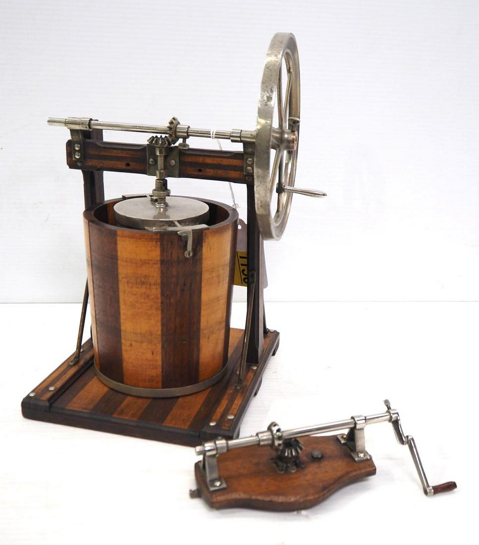 Salesman sample hand-crank ice cream freezer (1 of 2)