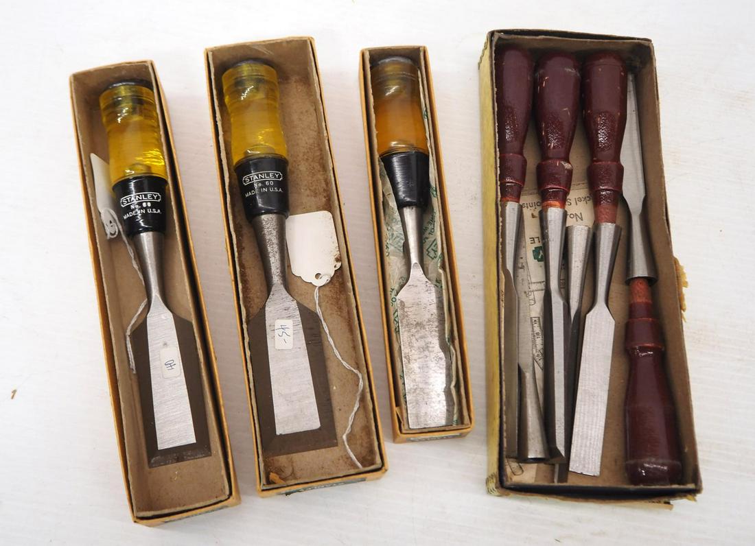 Lot of Stanley Chisels (1 of 2)