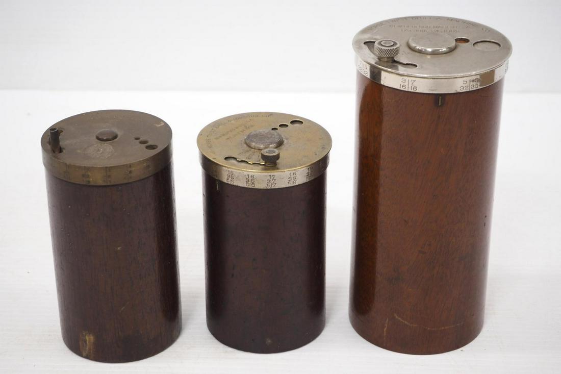 (3) Drill Cases with some bits inside: (3) Drill Cases with some bits inside: (2) by Morse Twist Drill & Machine Co / (1) by J.W. McFarland