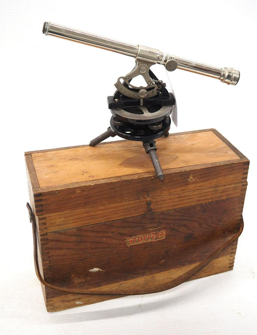 Starrett Surveyor Transit in Starrett wood case (1 of 5)
