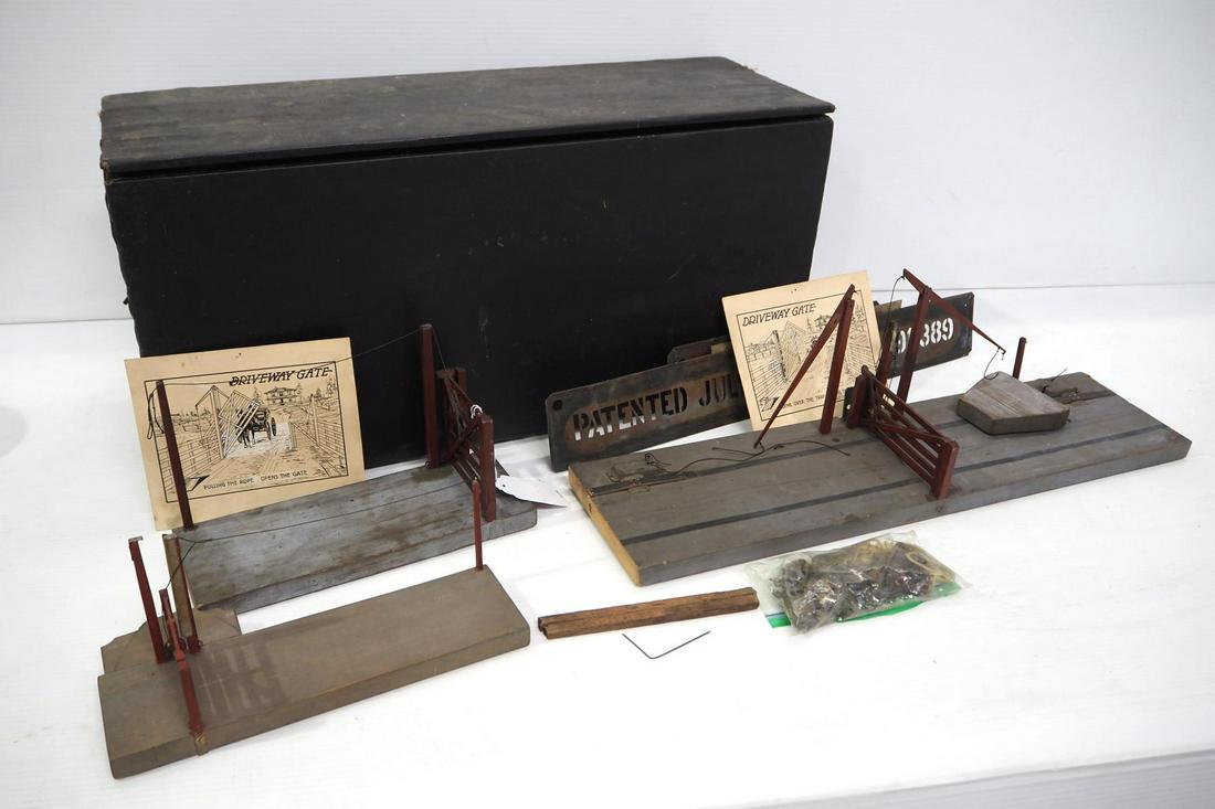 Salesman sample wooden farm gate set (1 of 9)