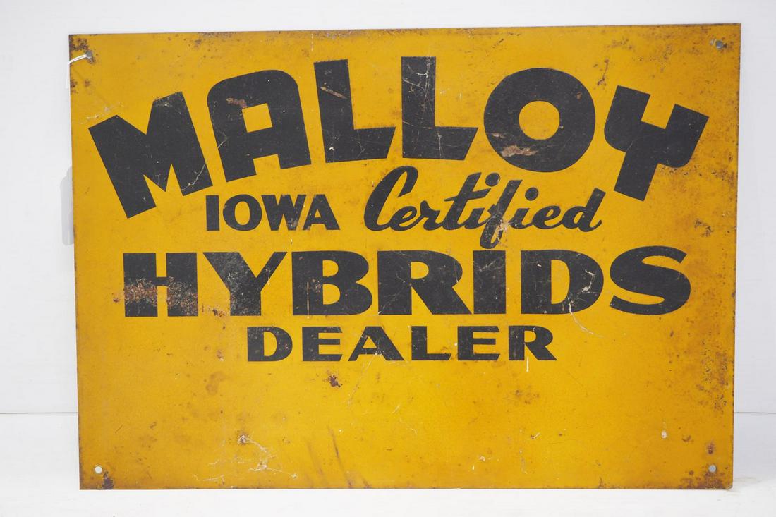 Malloy Iowa Certified Hybrid sign (1 of 2)