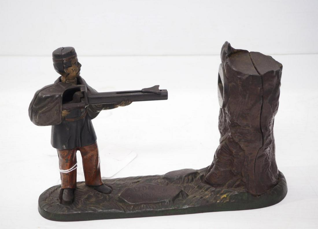 Cast iron Creedmore mechanical bank (1 of 7)