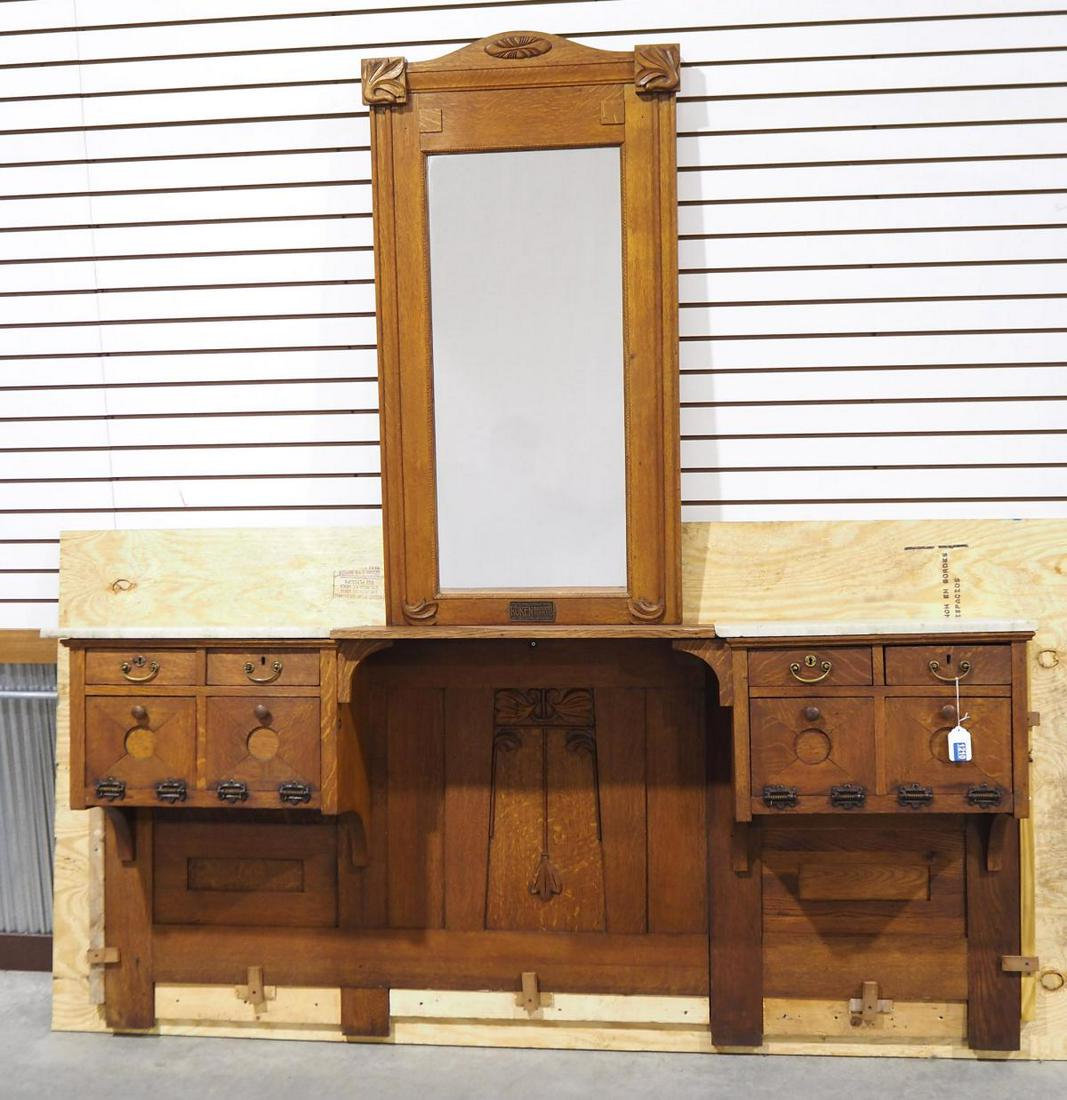 Wall-mount Barber Shop back bar set (1 of 7)