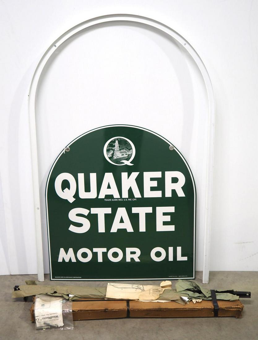 NOS Quaker State Motor Oil street sign (1 of 7)