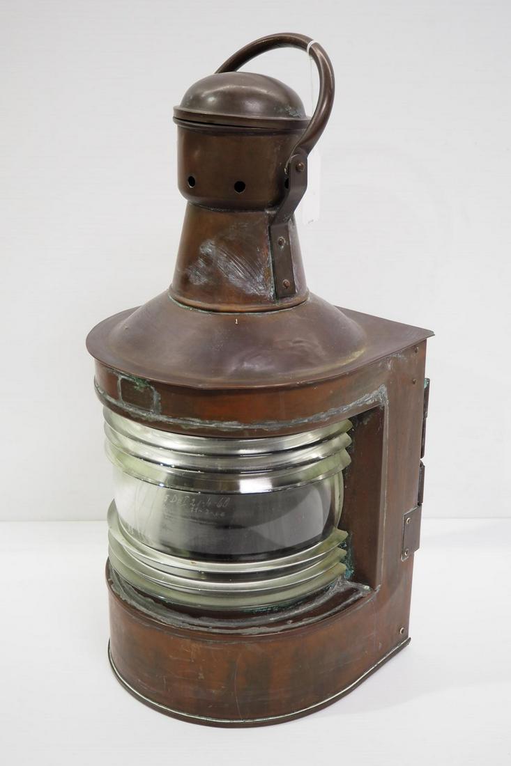 Large copper ship's lantern (1 of 6)