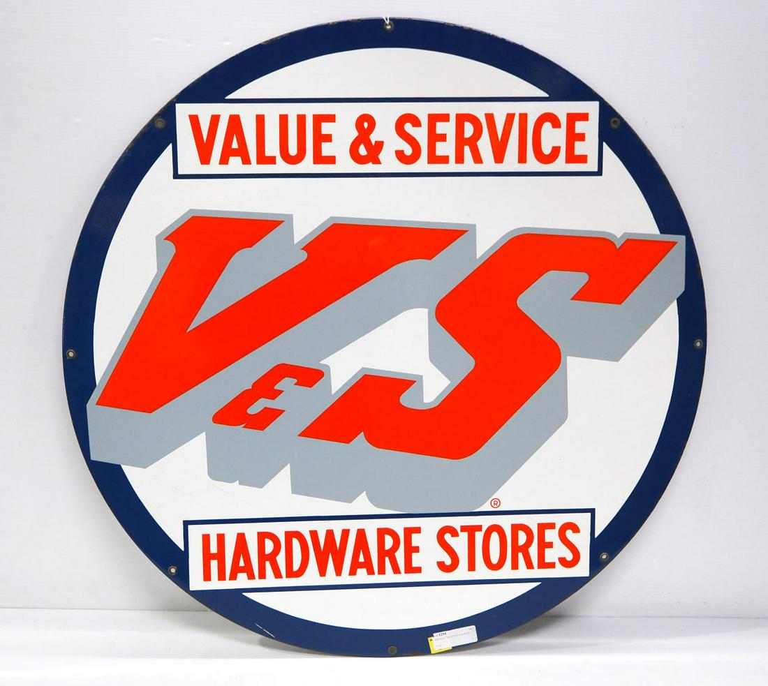 V&S Hardware Stores sign (1 of 2)