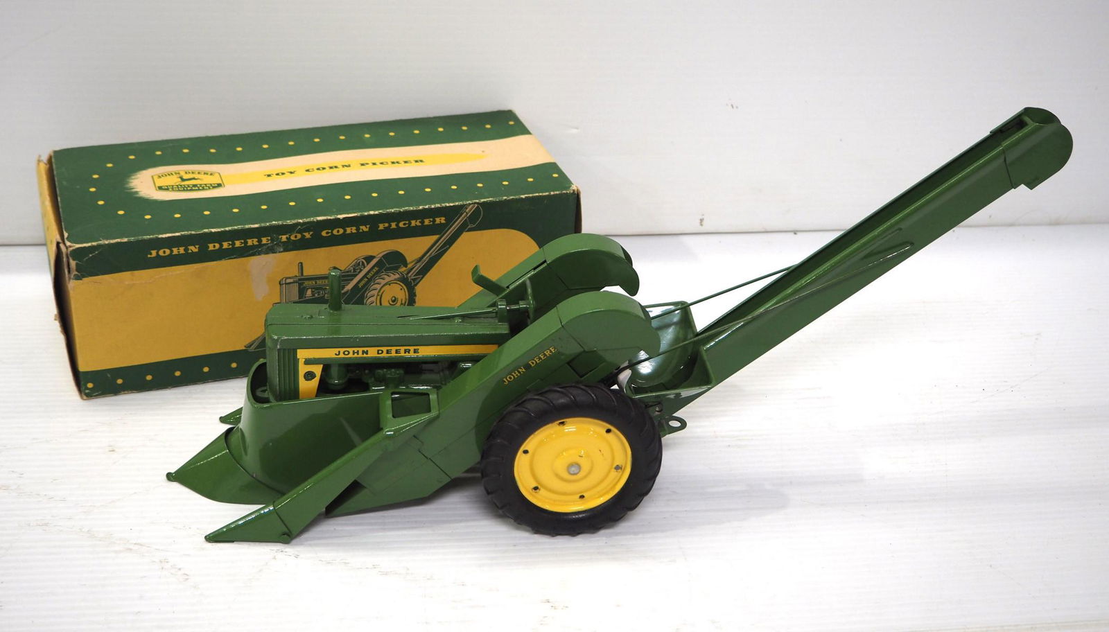 Eska John Deere 620 with Eska 2-Row Picker (1 of 3)