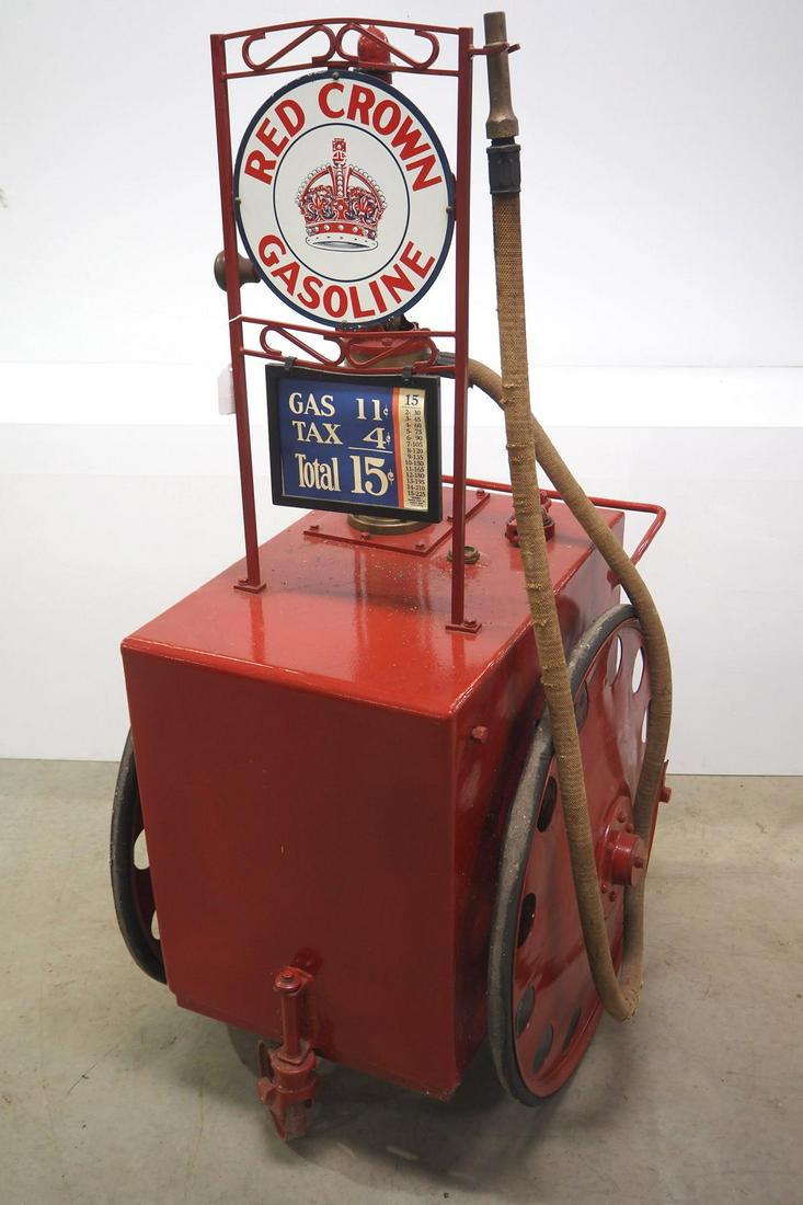 Portable 50-gallon gasoline pumping cart (1 of 4)