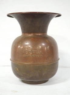 Union Pacific RR copper spittoon: Union Pacific RR copper spittoon