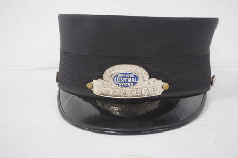 NYC Railroad Brakeman hat: New York Central Railroad Brakeman hat