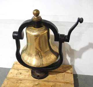 16"dia. brass bell with cast iron yoke