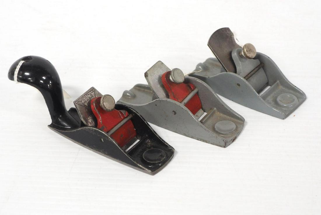 (3) Small Millers Falls Block Planes (1 of 2)