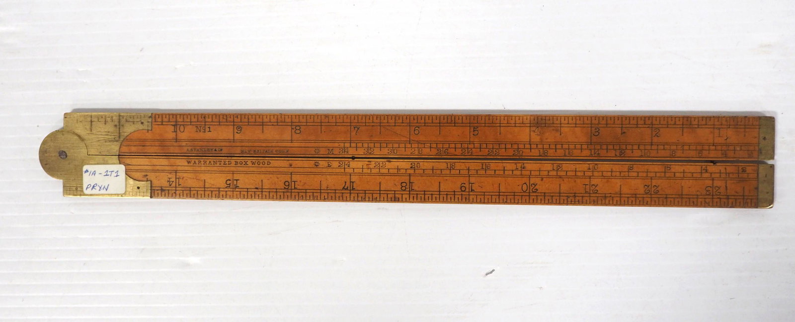 RARE "A. Stanley" No.1 Type 1 Wooden Rule (1 of 4)