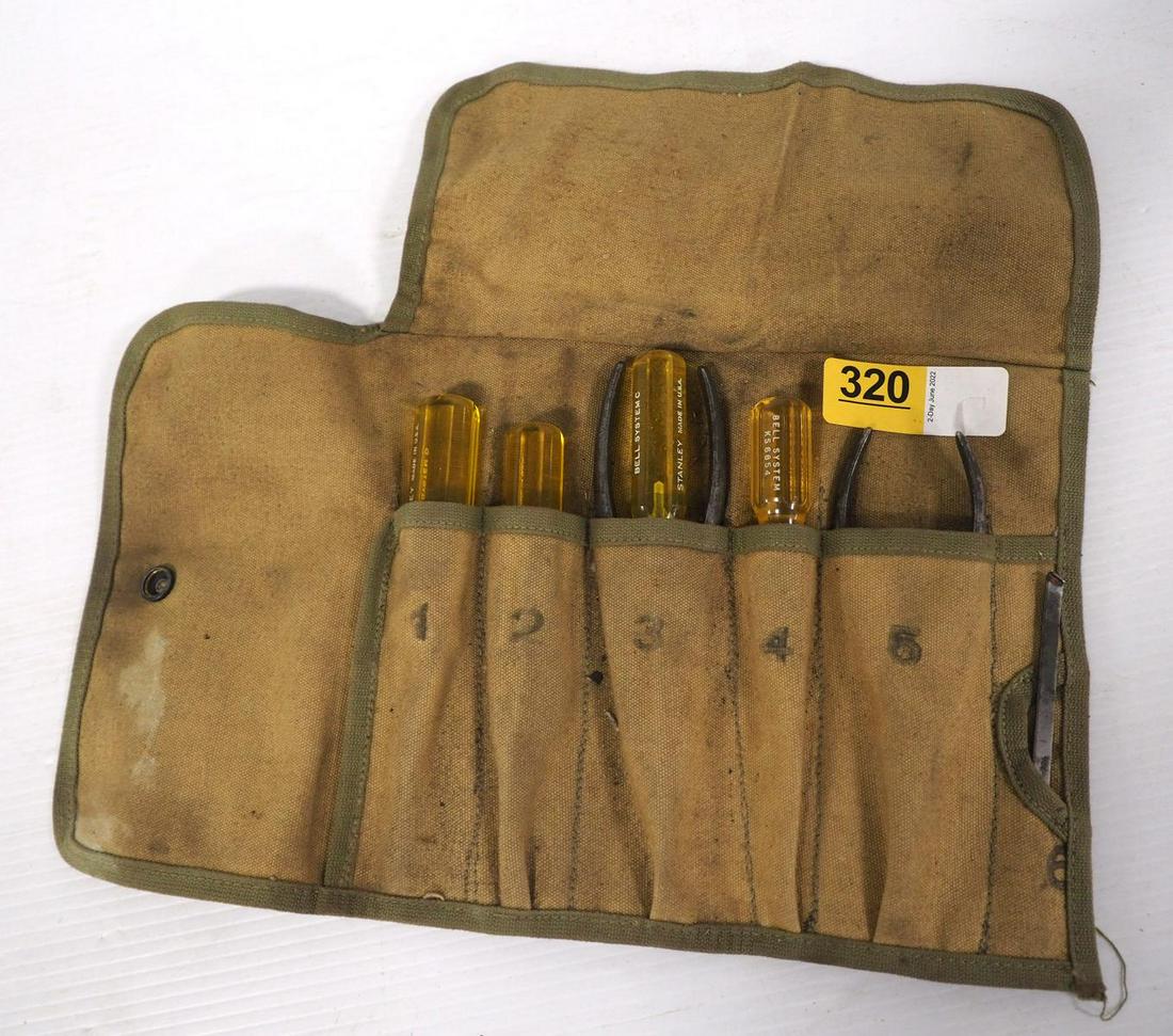 (4) Bell System screwdrivers in M-10 canvas (1 of 2)