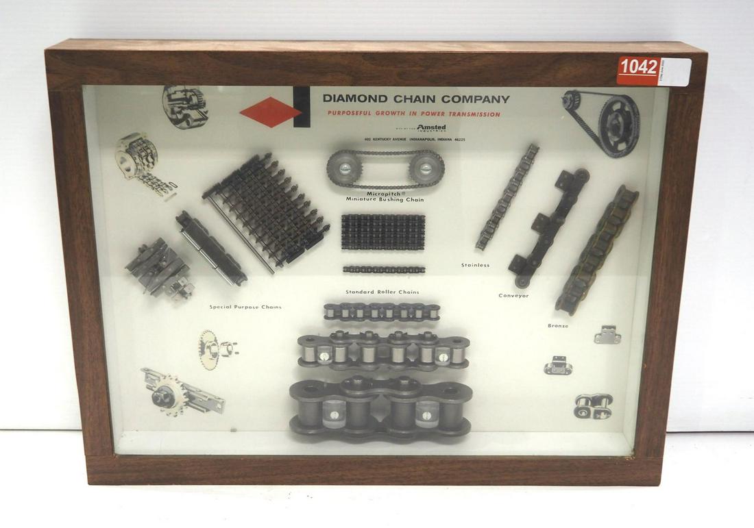 Diamond Chain Co. sample chain display (1 of 2)