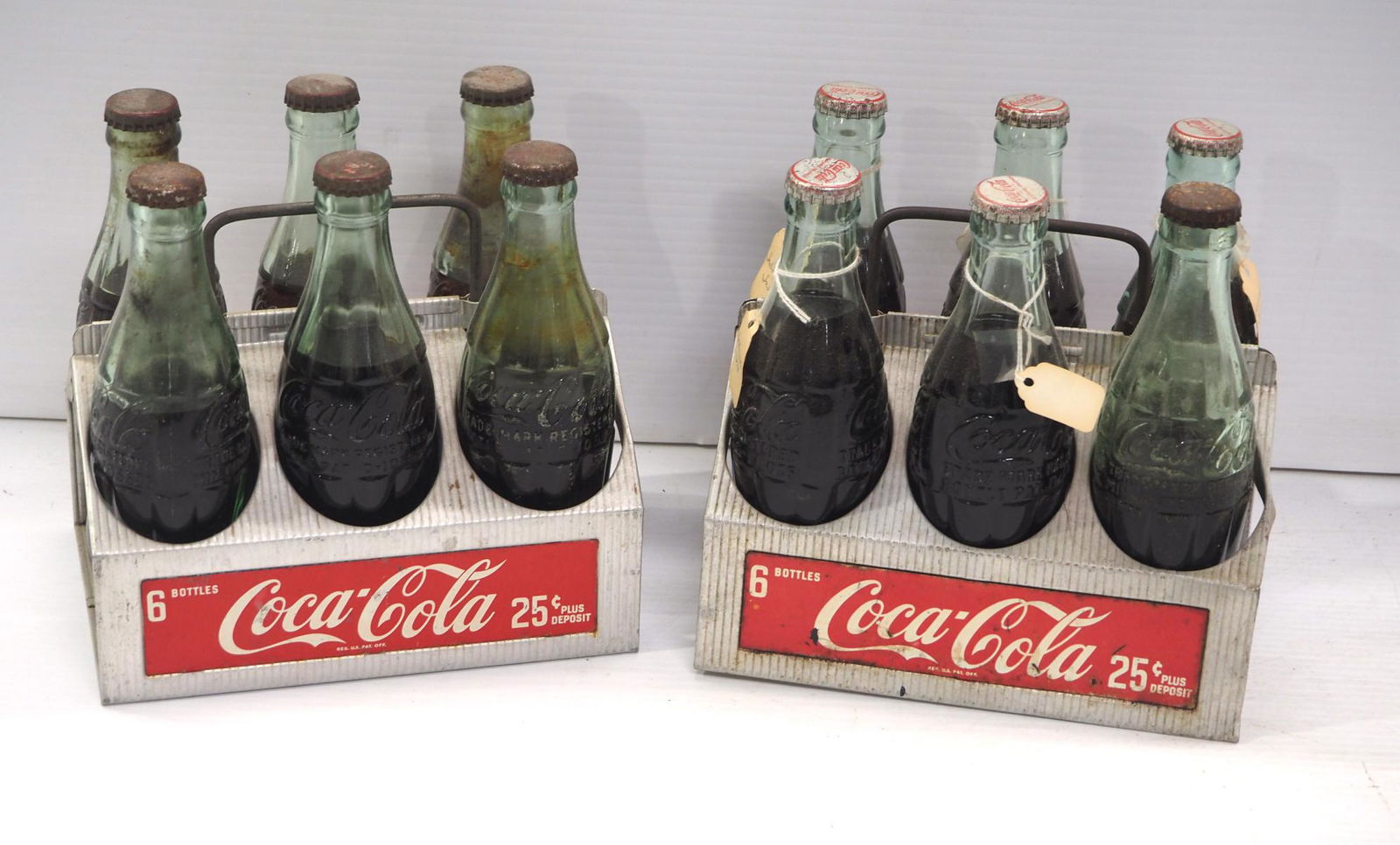 (2) Coca Cola metal 6-pack bottle carriers (1 of 2)