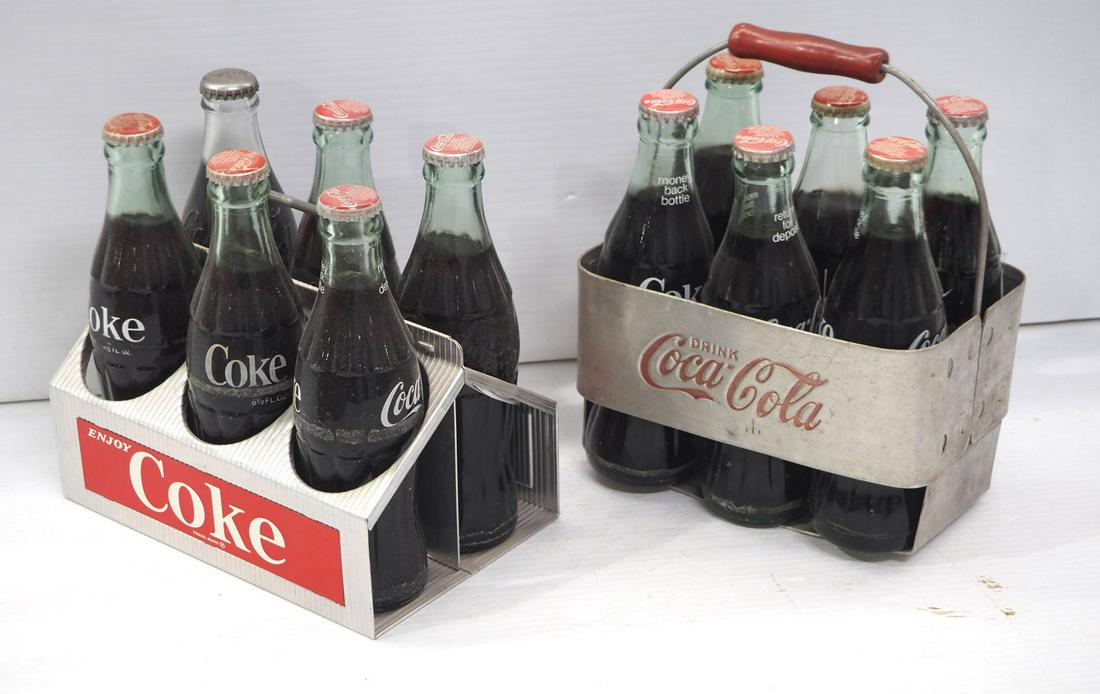 (2) Coca Cola metal 6-pack bottle carriers (1 of 2)