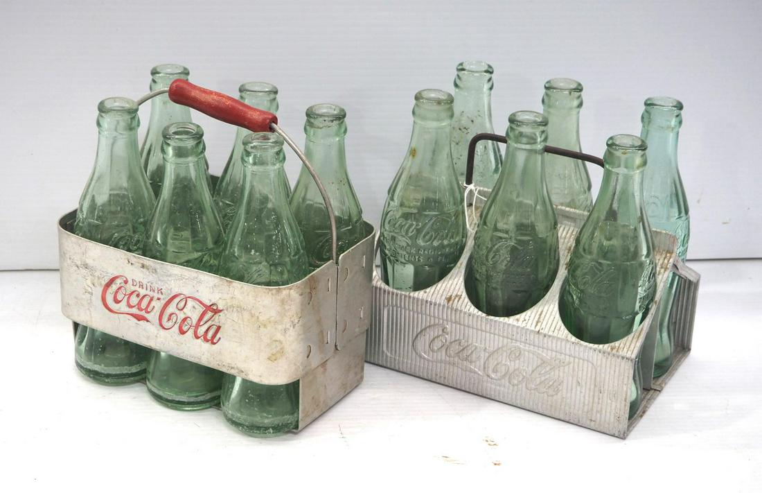 (2) Coca Cola metal 6-pack bottle carriers (1 of 2)