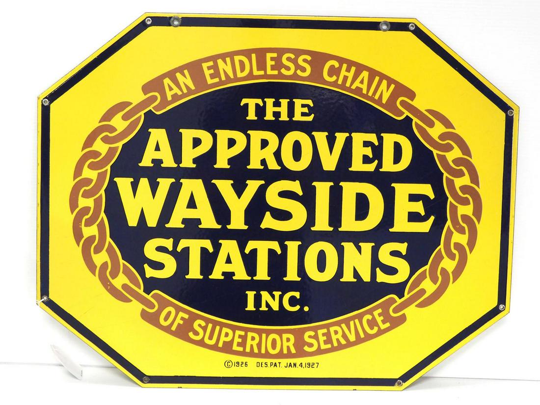Approved Wayside Stations sign Sep 09, 2022 Chupp Auctions & Real