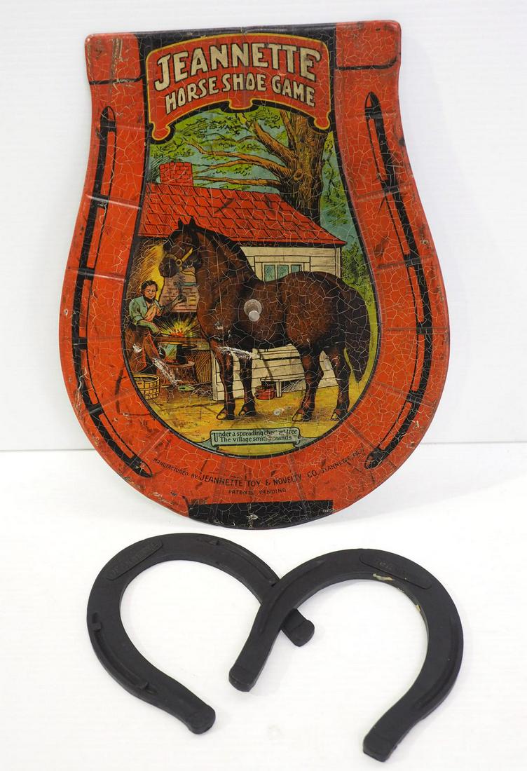 Jeannette Horse Shoe Game: 11"x14" SST Jeannette Horse Shoe Game with great graphics!