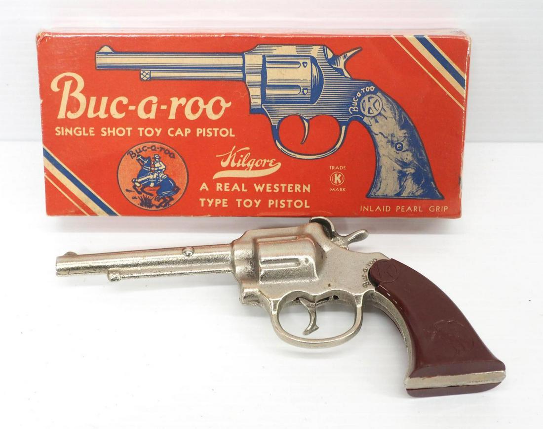 Kilgore Buc-a-roo Single Shot Cap Gun: Kilgore Buc-a-roo Single Shot Cap Gun with original box -Excellent