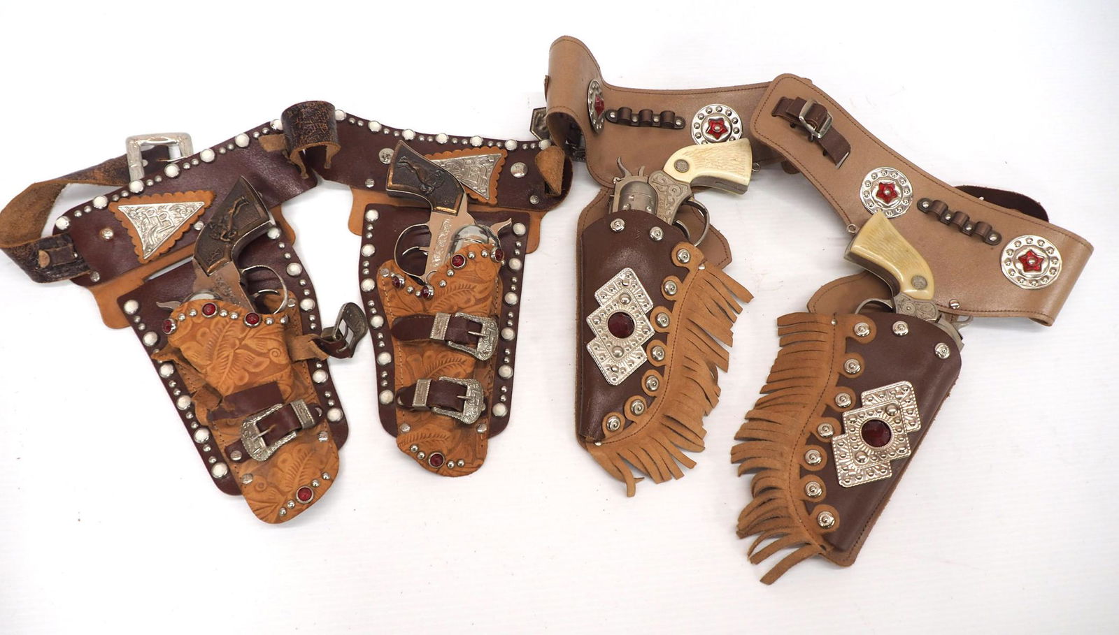 (2) Double holsters with cap guns (1 of 5)