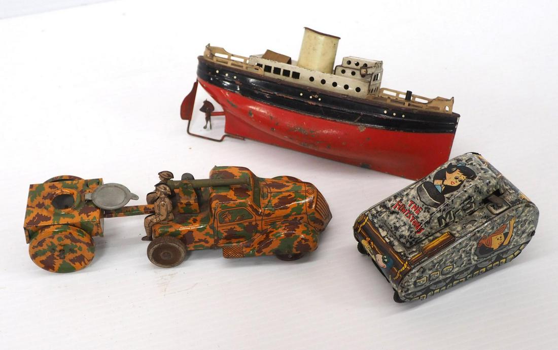 (3) Tin litho toys (1 of 4)