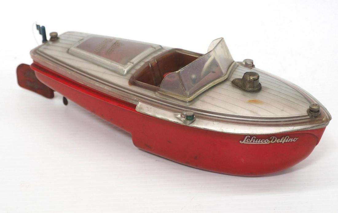 Schuco Defino battery-operated Boat: Schuco Defino battery-operated Boat -Fair, motor untested