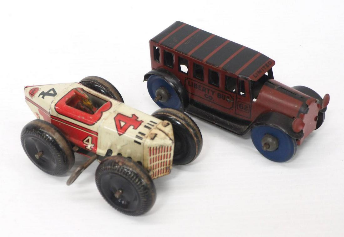 (2) Marx tin litho cars (1 of 2)