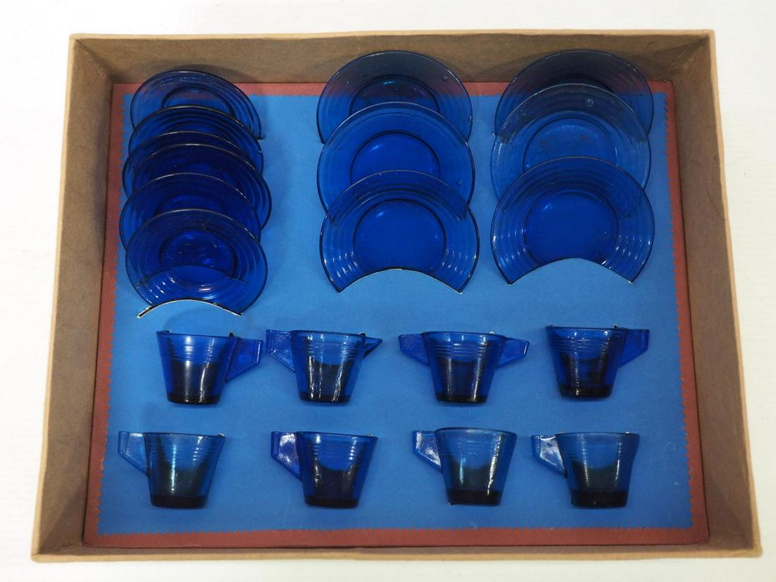 Cobalt blue child's tea set (1 of 2)