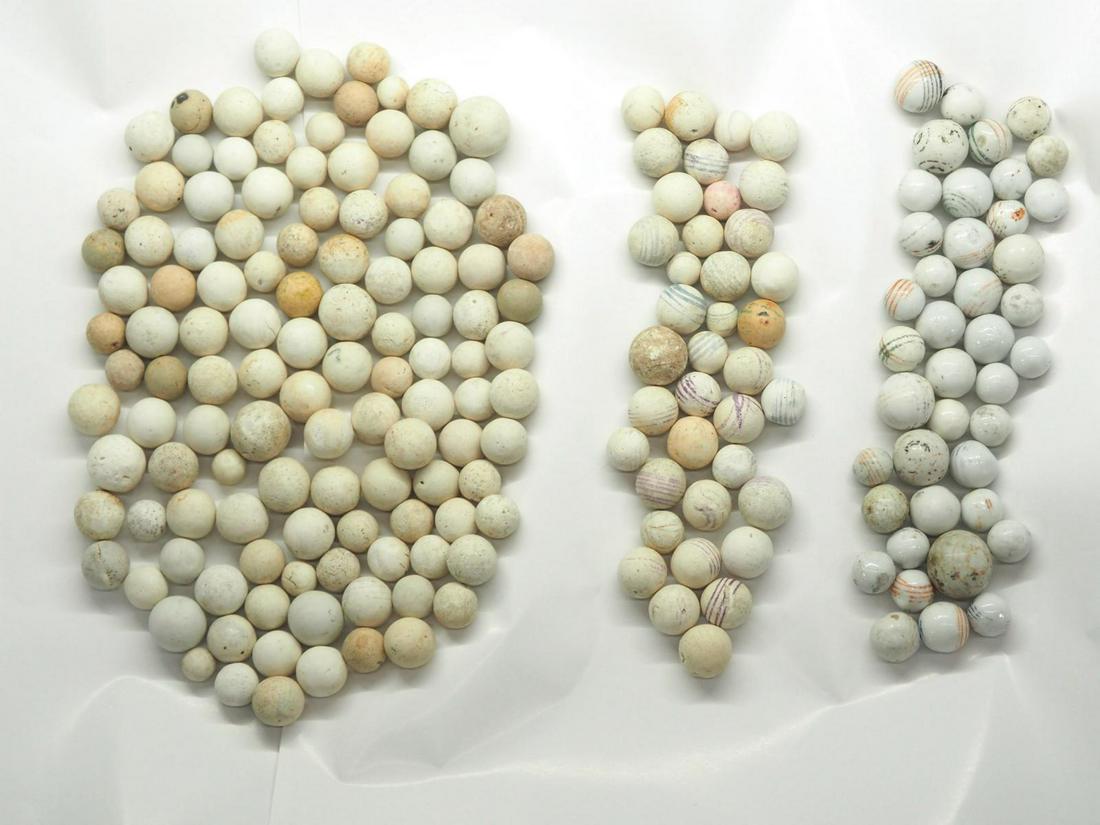 (75) Hand painted crockery & china marbles (1 of 3)