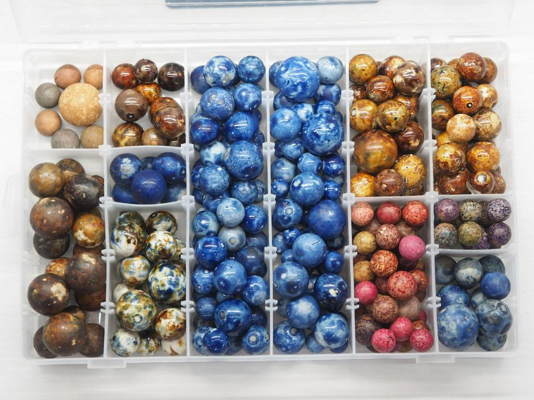 Assorted fancy Bennington marbles (1 of 3)