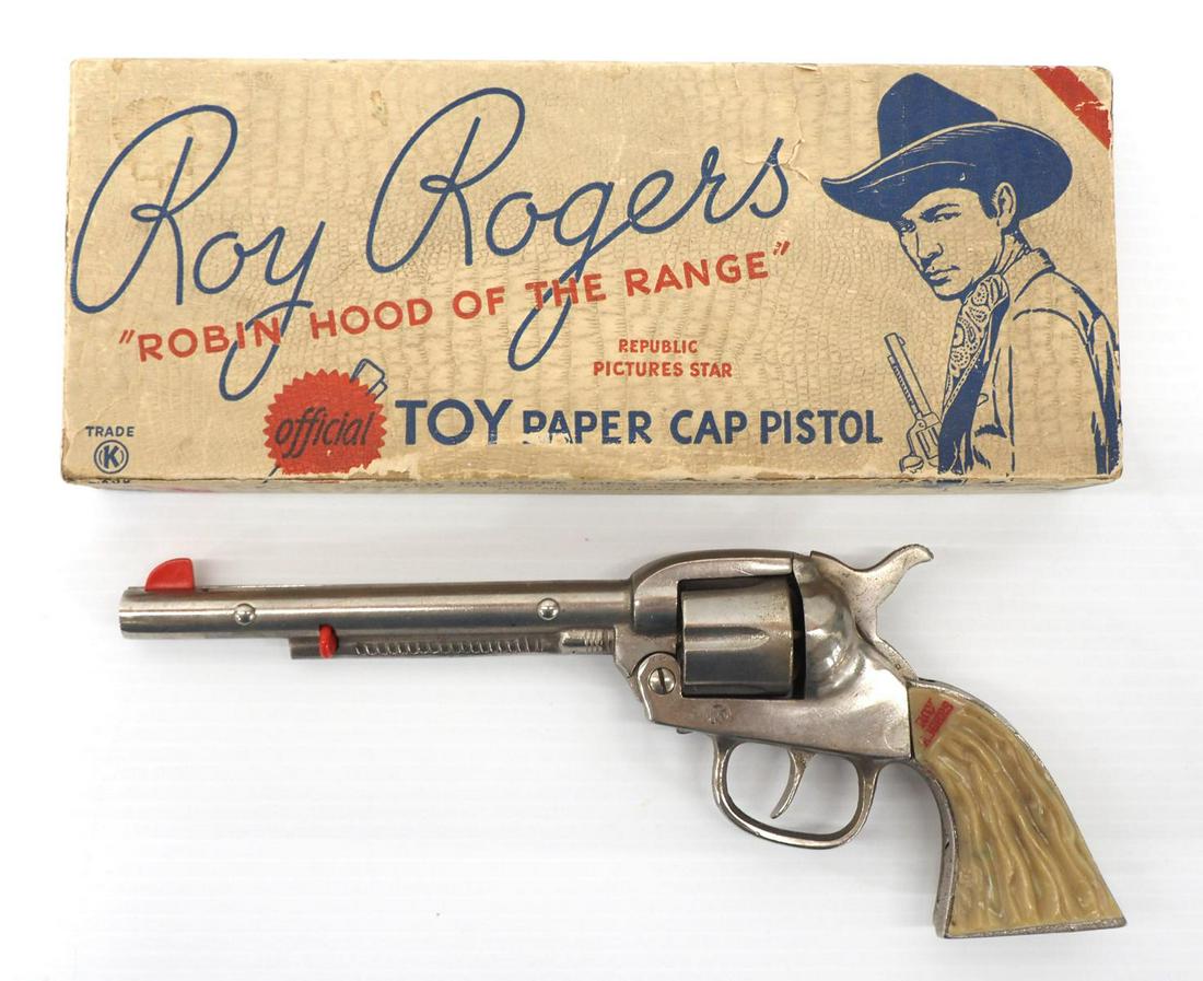 Kilgore Roy Roger Cap Gun: Kilgore Roy Roger Cap Gun in original box -Good