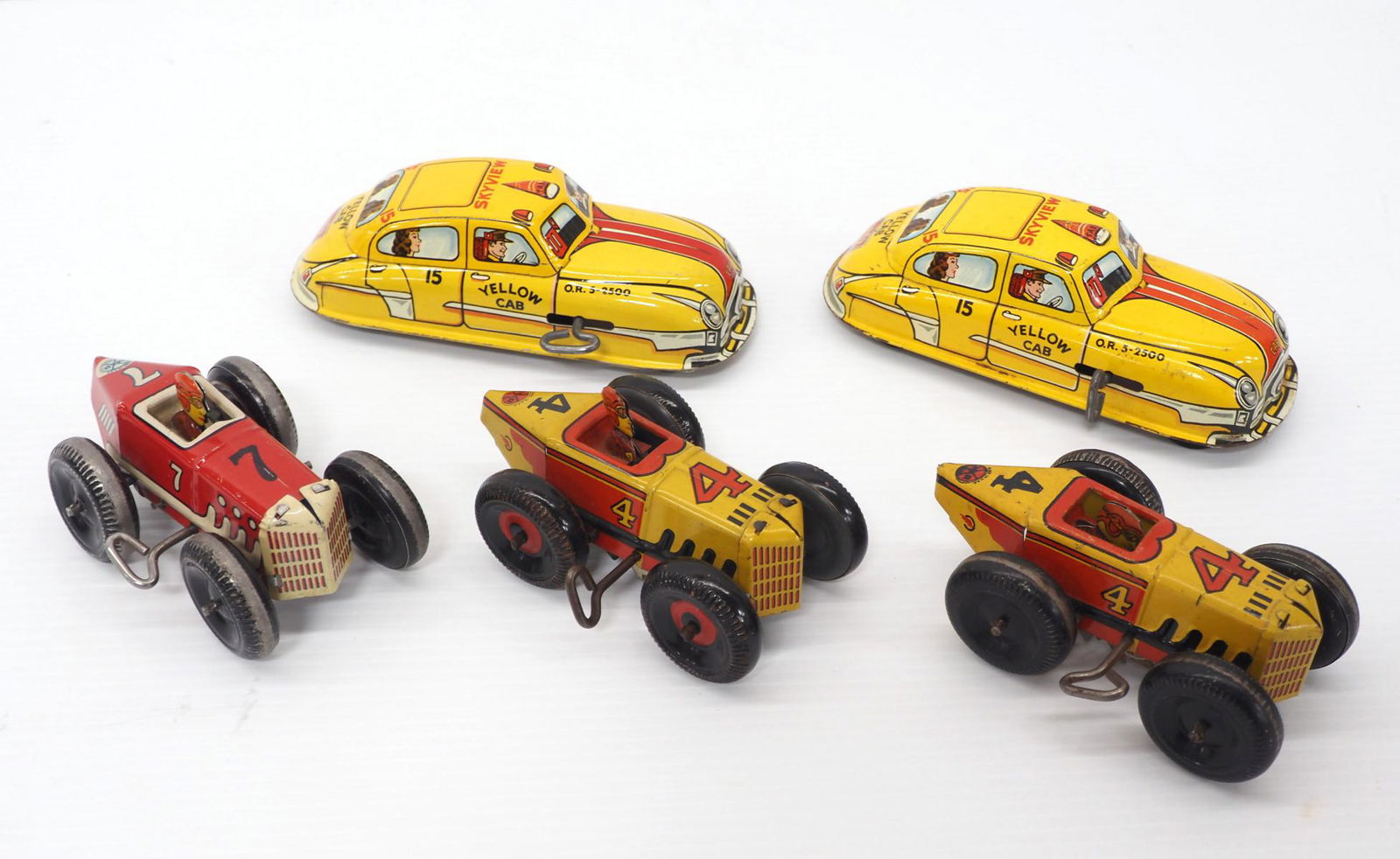 (5) Marx wind-up cars (1 of 3)