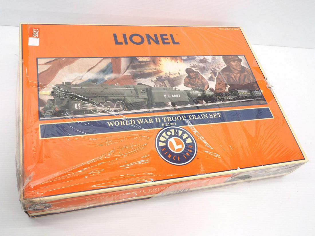 Lionel World War II Troop Train Set #6-21951: Lionel World War II Troop Train Set #6-21951 in original sealed box -Mint