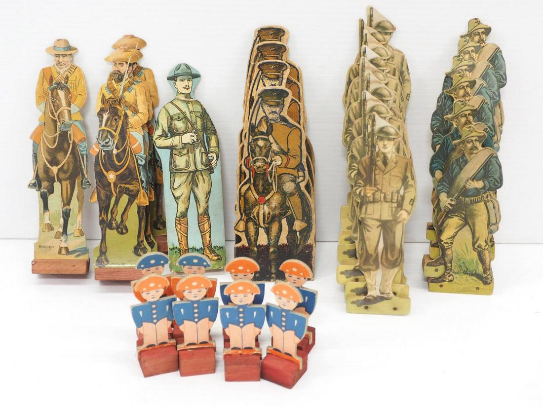(31) Lithographed Cardboard Figures (1 of 3)