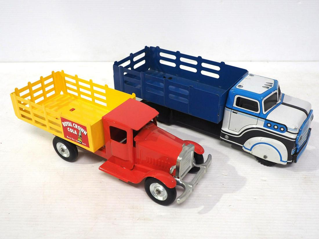 Marx stake bed truck / Metalcraft Royal Crown Cola truck (1 of 2)