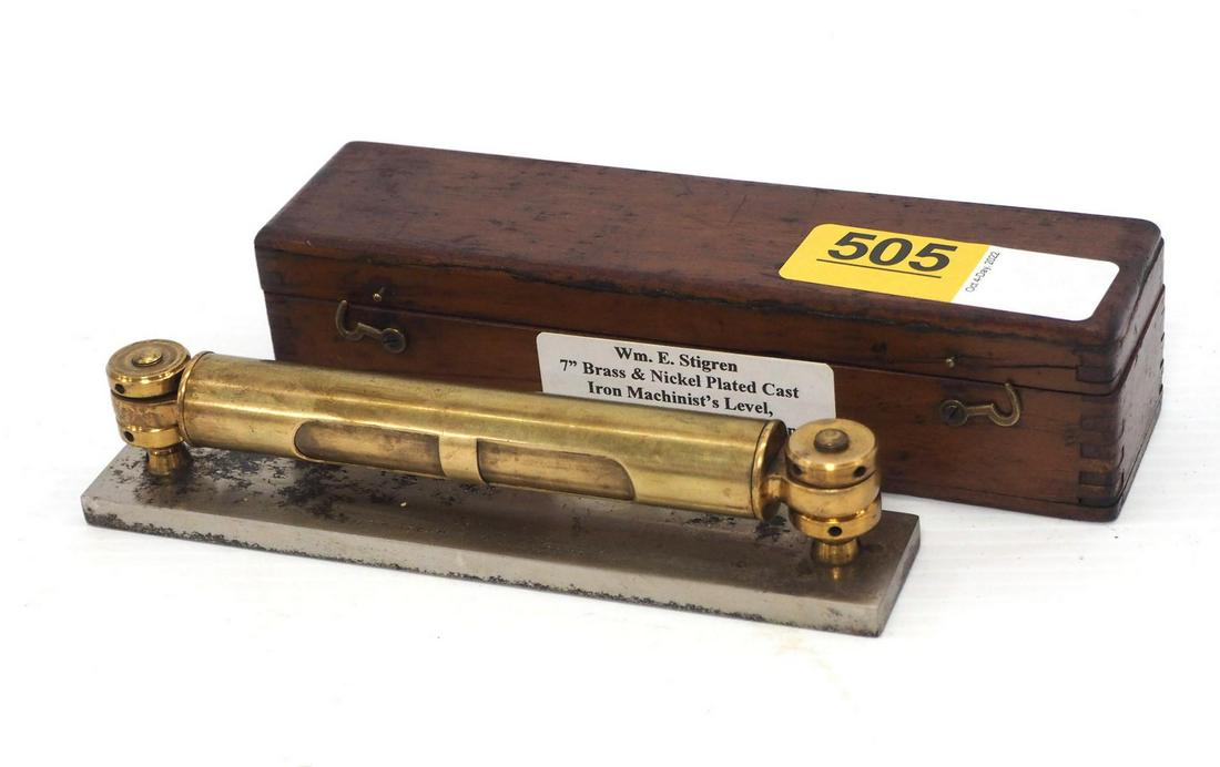 7" Wm. E. Stigren Machinist Level (1 of 3)