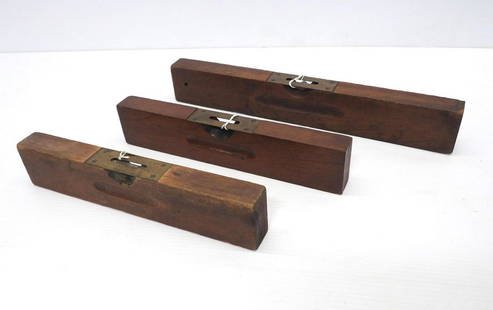 (3) Cherry Carpenter's Levels: (3) Cherry Carpenter's Levels: 10" OVB No.102 / 12" Stanley No.102 / 16" OVB No.102