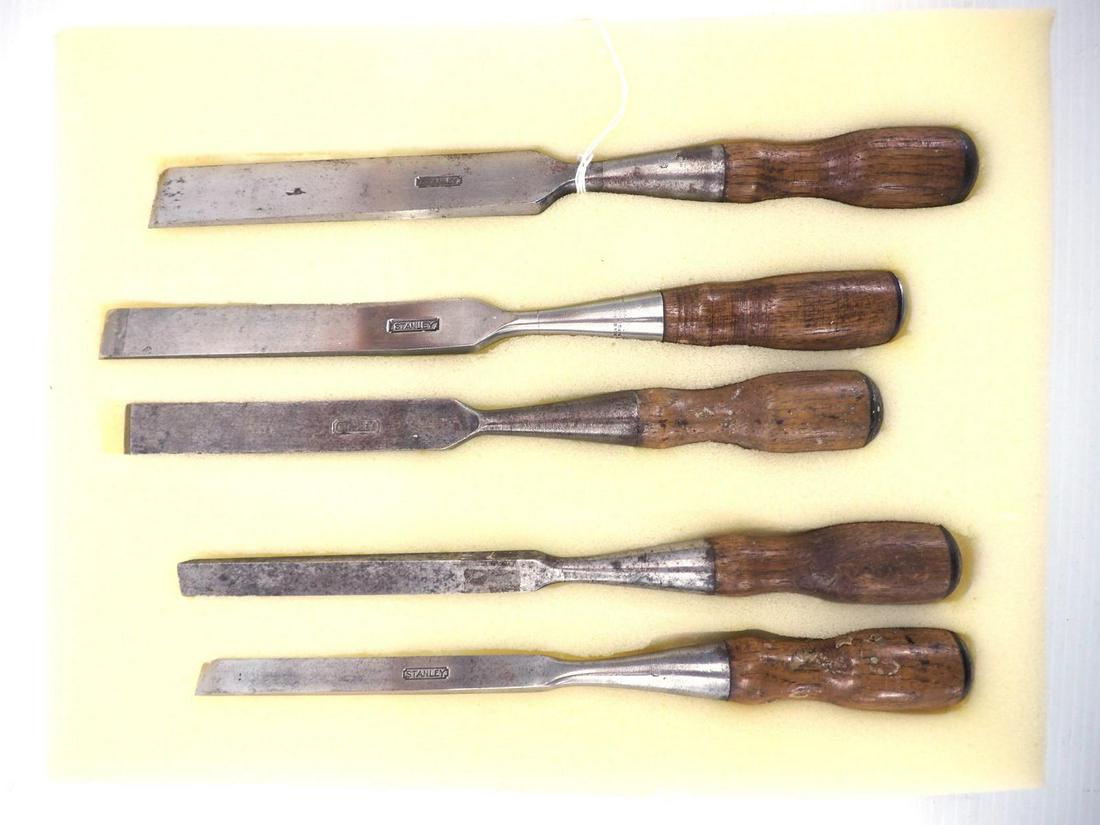 (5) Stanley No.25 Square Edge Everlasting Chisels (1 of 2)