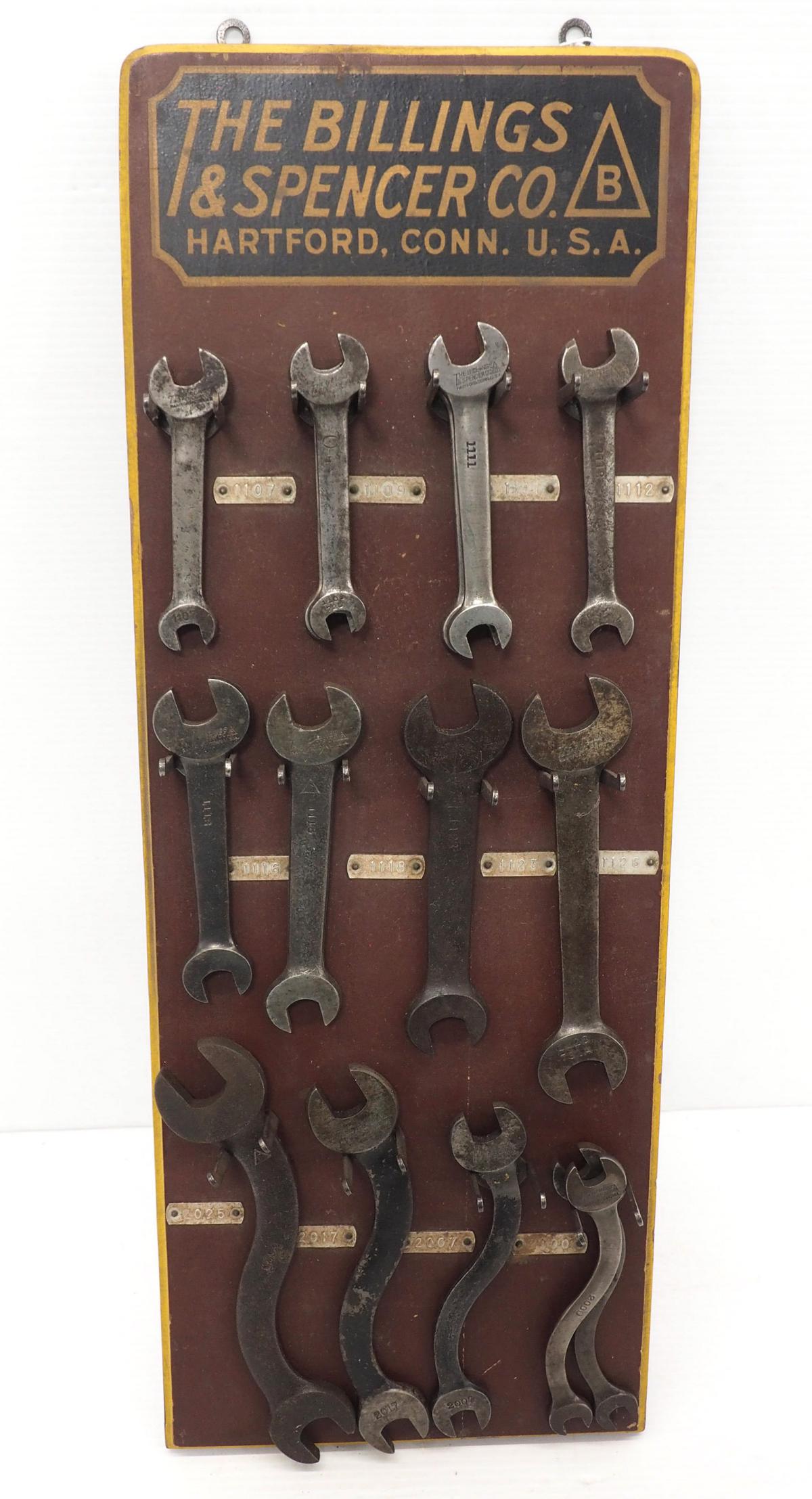 The Billings & Spencer Co. Wrench display board (1 of 4)